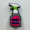 Série Popular de Cuidados Médicos Transfronteiriços Tamancos Amazon Flores de Sapato Fivelas de Sapato Pvc Borracha Macia Atacado Pontual