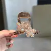 Novo Presilha de Cabelo Flor de Zircônia Primavera 2026 para Mulheres, Exquisita e de Conto de Fadas, Elegante Acessório de Cabelo para Penteados Presos