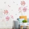 Novo FX-C288 chinês estilo Lotus em relevo Ano após ano Sala de estar quarto corredor casa adesivos de parede decorativos
