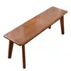Banco Moderno Minimalista Nórdico de Madeira Maciça para Sala de Estar Entrada, Banco de Madeira Natural, Banco no Pé da Cama para Trocar Sapatos, Banco Longo para Mesa de Jantar
