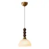Lámpara Colgante de Mesita de Noche Estilo Islas del Sur Vintage Lámpara de Dormitorio Retro Wabi-Sabi Atmósfera Creativa Lámpara Colgante de Entrada Pasillo