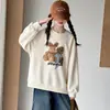 Conjunto de sudadera de dibujos animados para niña de otoño, nuevo estilo 2026, atuendo infantil de moda para primavera y otoño, pantalones vaqueros estilo coreano, conjunto de dos piezas