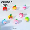 Boneca de maçã colorida de feijão doce tridimensional capa de celular acessórios de carro presilha de cabelo acessórios de joias DIY atacado