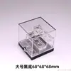 Novo Suporte de Exibição Mineral para Gatos em Acrílico Caixa de Exibição Mineral de Cristal Caixa de Armazenamento Vazia Colorida de Pedras Preciosas