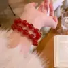 Déjame brillar: Mismo Estilo que Zhao Lusi, Mismo Estilo que Xu Yan, Pulsera Personalizada de Cianita Artificial, Pulsera Apilable de Doble Capa de Nicho