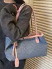 Moda Retro Europea y Americana Transfronteriza Estampado de Leopardo Otoño e Invierno 2026 Nuevo Bolso de Hombro de Gran Capacidad para el Trabajo y los Viajes Diarios Bolso de Axila