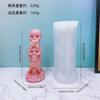 Halloween Crânio Aromaterapia Vela Molde de Silicone DIY Horror 3 Mesmo Cabeça Fantasma Aromaterapia Gesso Decoração Molde