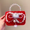 Bolsa Roja de Año Nuevo para Niños, Lindo Bolso de Mano para Niña, Saludos de Año Nuevo, Cartera de Suerte Festiva para Regalo, Bolso Cruzado