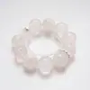 Pulseira de Cristal Laranja Rosa Gelo Natural Star Dew Cream Versátil Contas de Concha Branca Pulseira Fantasma Branca Atacado