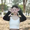 Venda Direta de Fábrica Verão Exterior Proteção Solar Peça Única Manga de Gelo Xale Anti-UV Seda de Gelo Sensação Refrescante Tamanho Grande Roupa de Proteção Solar
