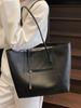 Este ano, a moda mais vendida, estilo simples, cor sólida, grande capacidade, bolsa tote, lazer, todos os tipos de estilo, bolsa de ombro feminina