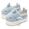Pantuflas de algodón para niños Shark, pantuflas de invierno para niñas, padres e hijos, para bebés y niños, bolso para mujer con forro polar, zapatos cálidos de algodón.