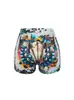 D9892 Amazon Más Vendido Ropa Europea y Americana Sexy Shorts Ajustados para Mujer Shorts Estampados Pantalones de Yoga