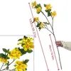 Venta al por mayor de fábrica de arreglos florales pequeños de alta calidad, Serie de colores de primavera de flores silvestres, Flores artificiales para decoración de salón de bodas
