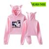 Sudadera con capucha periférica de dibujos animados NANA NANA NANA Ozaki, suéter sexy con orejas de gato para mujer de otoño