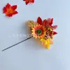 Comercio Electrónico Transfronterizo Flores Artificiales Girasol Hojas de Arce Ramas Festival de la Cosecha Acción de Gracias Halloween Decoraciones Adornos Inserciones