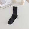 Calcetines blancos de felpa para mujer, calcetines de media pantorrilla, primavera y verano, algodón puro, ins, modernos, mocasines de primavera y otoño, medias deportivas negras, casuales