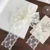 Elegante Primavera Nuevo Encaje Blanco Protección Cuello Cinta Bufanda de Lazo Estilo Francés para Mujer Estilo Deseo Puro Perezoso