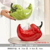 Caja de pañuelos de cerámica verde y roja estilo Ins de lujo ligero al por mayor para uso doméstico, mesa de centro de sala de estar, decoración de dormitorio y adorno