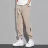 Calça Casual Masculina Grossa com Forro de Fleece Versátil Solta de Veludo Cotelê Moda Tendência Quente Calça Casual