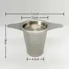 Acero inoxidable 304 colador de té fuga de té filtro de té artefacto para hacer té partición de té taza de ceremonia del té filtro filtro de bolsa de té