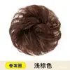 Peluca Esponjosa de Simulación para Mujeres, Moño Alto, Broche para el Cabello de Flor en Capullo, Suministro Directo del Fabricante, Artículos en Stock Transfronterizos, Anillo para el Cabello de Seda de Alta Temperatura