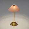 Arte de Hierro Transfronterizo Tela Creativa Lámpara de Mesa Dormitorio Mesita de Noche Escritorio Regalo Luz Nocturna Cálida en Forma de Paraguas