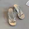 Sandalias de Cuña con Falda Estilo Hada 2025 Moda de Verano para Mujer Salida Vacaciones Chanclas Chanclas de Suela Gruesa