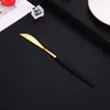Juego de Cubiertos de Acero Inoxidable 410 Personalizado, Mango Plano, Vajilla Portuguesa, Cuchillo para Filete Occidental, Tenedor y Cuchara para Postre y Ensalada