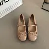 Mary Janes Femininas Fofas Estilo Doce Francês com Fivela Única 2026 Verão Aumento Oculto de Altura Sapatos Únicos com Laço Para o Trabalho Suave