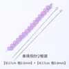 Aguja de Abalorios de Punta Abierta Trenzada Ultrafina para Pulseras Hechas a Mano DIY y Joyería con Cuentas de Arroz, 0.15-0.7mm