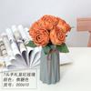 Flor de Imitación Rosa Europea Novia Boda Flor de Mano Ramo de Mesa Rosa 7 Letras a Mano Rosa Concubina Imperial