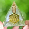 Uma Variedade de Bolas de Cristal Naturais Transfronteiriças, Pedra Olho de Tigre em Forma de Pirâmide, Cascalho de Cristal, Decoração de Mesa em Resina para Casa