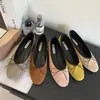 Sapatos Rasos Femininos Estilo Chanel, Novos para Primavera e Outono, Veludo, Estilo Fada Gentil Noturno, Mocassins Rasos Slip-On