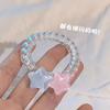 Pulseira fofa de estrela de cinco pontas de linha telefônica elástico pequeno para enviar para namoradas enviar namorado corda de cabelo dupla finalidade feminina fofa coração de menina
