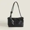 Bolsos para Mujer 2025 Nueva Moda Geométrico Acolchado Bolso de Hombro Tendencia Japonesa Bolso Tofu Pequeño Cruzado de Mujer Piel Suave