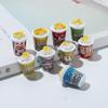 Mini cubo de palomitas de maíz DIY accesorios para el cabello hechos a mano cuerda para la cabeza agujero para zapatos llavero para zapatos pegamento de crema funda para teléfono accesorios de resina