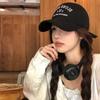 Gorra de béisbol negra estilo americano para mujer, verano 2024, nueva gorra de ala ancha con cabeza grande, pequeña, suave y con lengüeta de pato para hombre.