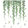 Murales Decorativos de Pegatinas de Pared de Plantas Frescas y Enredaderas de Venta Caliente Transfronteriza Pegatinas Decorativas de PVC Removibles para Fondo de Pared de Sofá