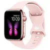 Adecuado para correa de silicona para Apple Watch, hebilla de mariposa, correa deportiva para Apple Watch de 1ª a 9ª generación, correa de muñeca para iWatch