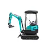 Fábrica de Origen Excavadora Agrícola Pequeña de 1.8 Toneladas Haituo Ht18 Excavadora de Orugas Piloto Hidráulica Micro