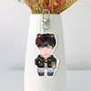 Chen Sihan Acrílico Branco Chaveiro Dupla Face Suporte para Ventilador Pingente de Bolsa Pingente de Mochila Mercadoria de Celebridade Design Personalizado