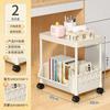Estantería extraíble con ruedas, estantería de almacenamiento para el suelo, escritorio, almacenamiento de juguetes para niños, hogar, sala de estar, dormitorio, estantería sencilla