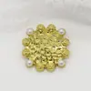 Botones Metálicos Perlados Texturizados de 27 mm Estilo Chanel para Abrigos de Suéter Botones Decorativos para Chaquetas Accesorios Venta al por Mayor