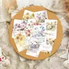 Conjunto de 18 Peças de Cartões Florais Suaves com Citações para Decoração de Mesa e Parede, Materiais para Diário e Cartões Postais