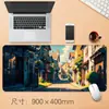 Venda Direta de Fábrica Mouse Pad Grande para Escritório Mouse Pad de Mesa com Vista Urbana de Anime Antiderrapante Impermeável Borda com Travamento de Precisão Mouse Pad