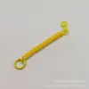 Directo de fábrica cuerda de resorte para llavero de plástico color gelatina cadena de resorte para llavero correa de bolso cuerda para tarjetero