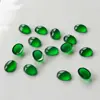 Anillo Ovalado Cara de Ágata Imitación Pasador Verde Incrustado Sensación Forma de Huevo DIY Resina Gato Ojo de Gema Material Pegatina