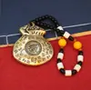 Bolsa de la Fortuna de Latón Adorno Giratorio de Mano, Bolsa Atrae Riqueza, Colgante de Bolsa de Dinero, Venta al por Mayor de Regalos