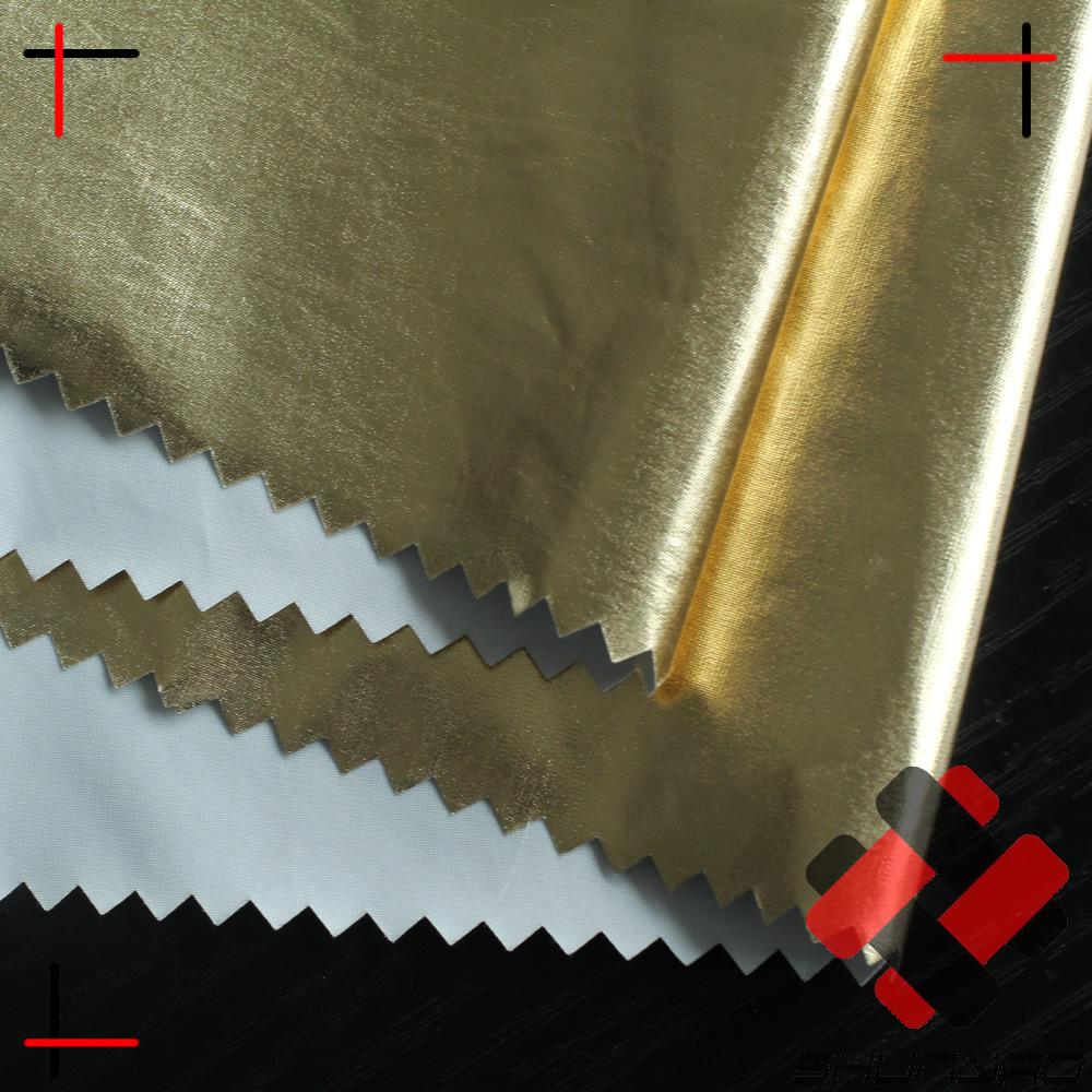 polyester pongee gold foil TC1
